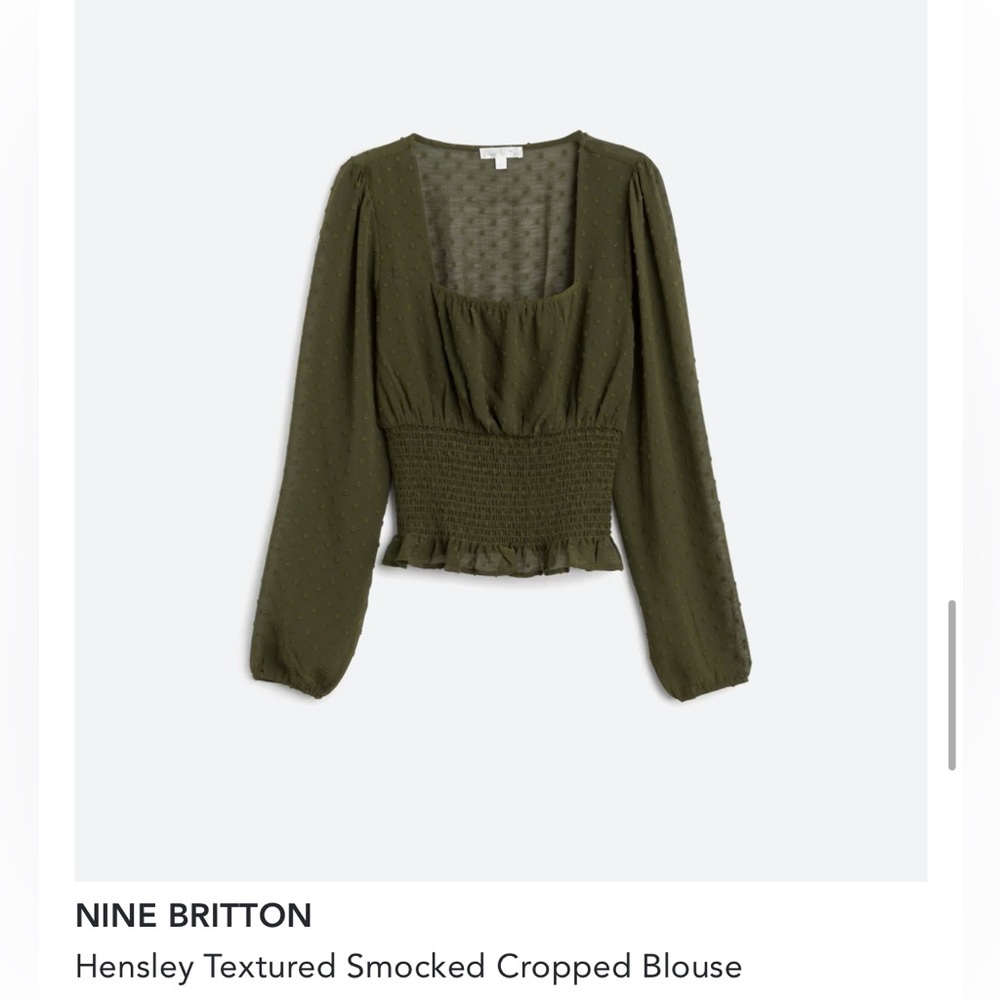 NWT | Square Neck blouse